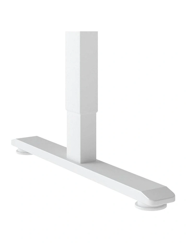 Electric Standing Desk Adjustable Height Table Motorised L Shaped in White image 4