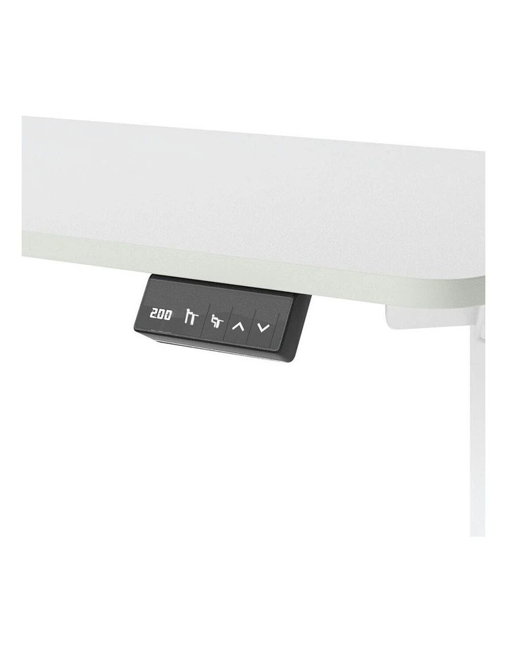 Electric Standing Desk Adjustable Height Table Motorised L Shaped in White image 6