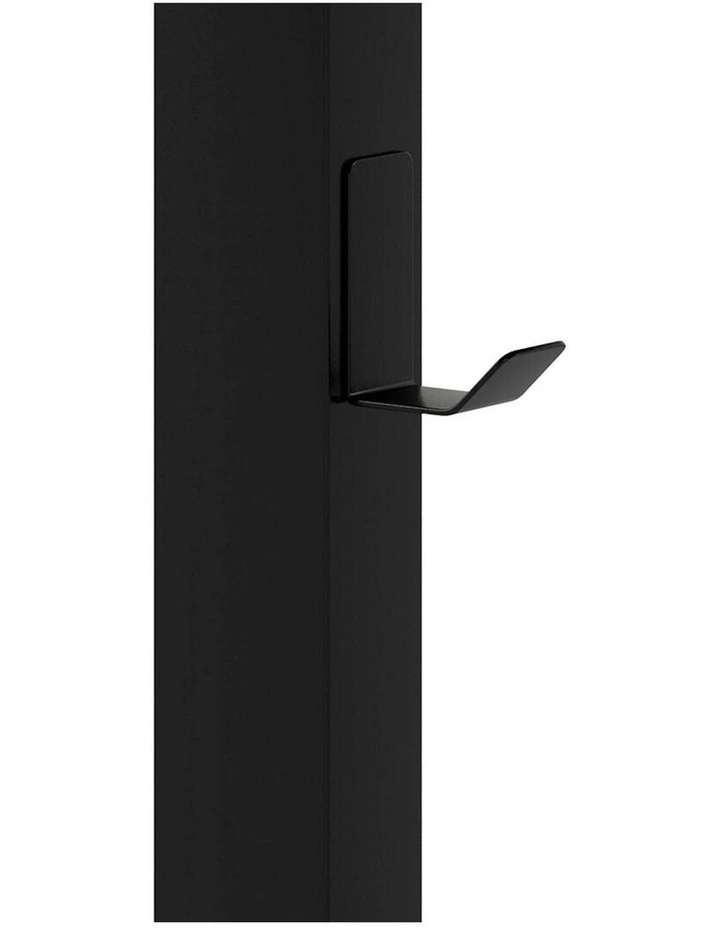 Mobile Standing Desk Adjustable Height Table Laptop Rolling Desk Wheels in Black image 4