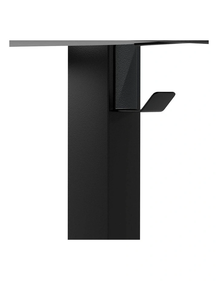 Adjustable Height Computer Table Keyboard Tray Mobile Standing Desk in Black image 5