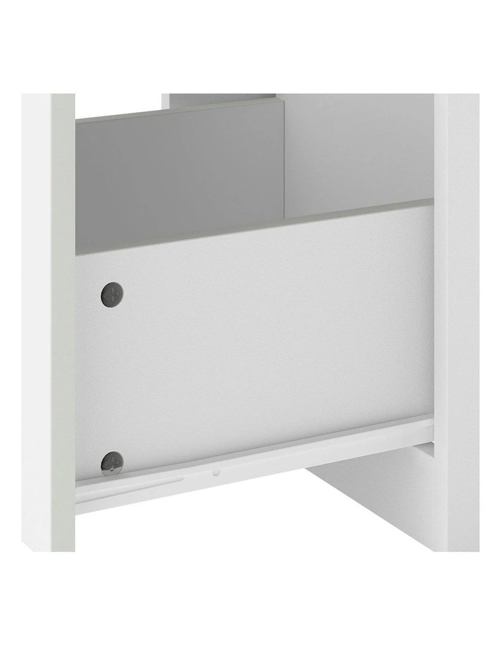 Home Office Modern Filing Storage File Cabinet Lockable Drawers 3 in White image 5