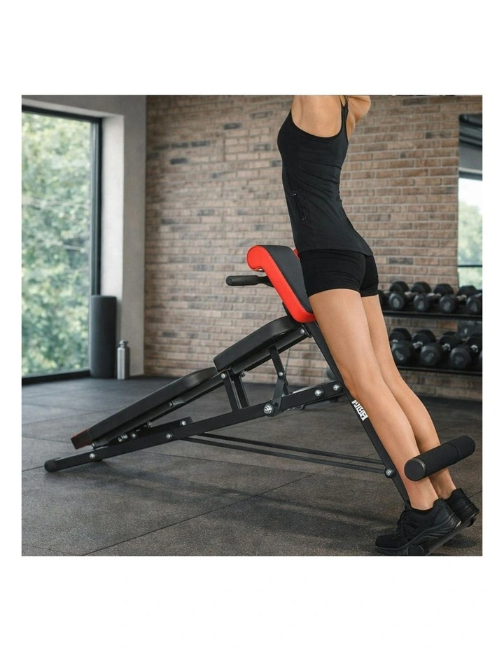 Full Body Workout Multi-Purpose Strength Traini Adjustable Weight Bench in Black image 7