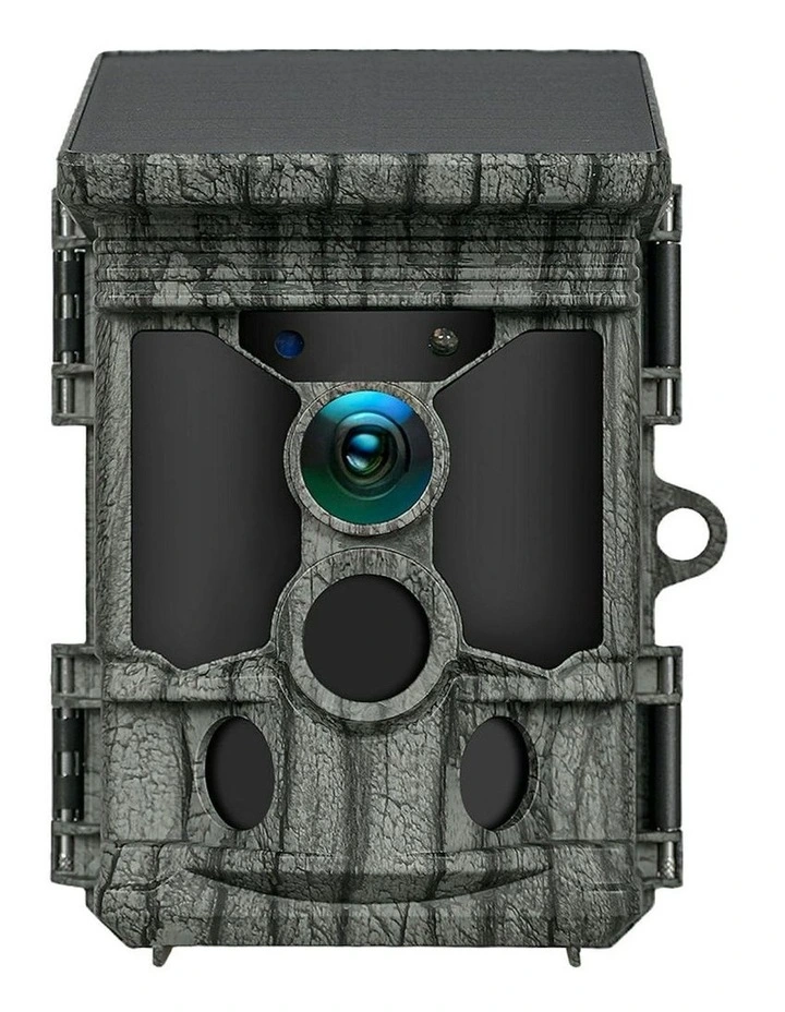 Card Night Vision Solar Trail Camera 4K 112MP Hunting Game Cam Wifi 32GB in Camouflage image 2