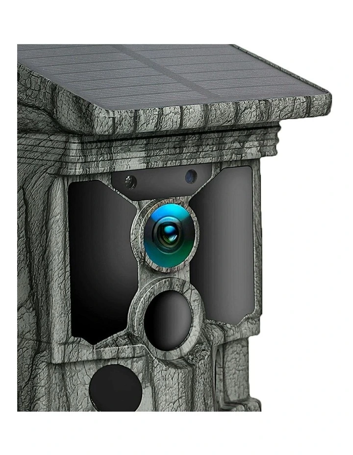 Card Night Vision Solar Trail Camera 4K 112MP Hunting Game Cam Wifi 32GB in Camouflage image 5