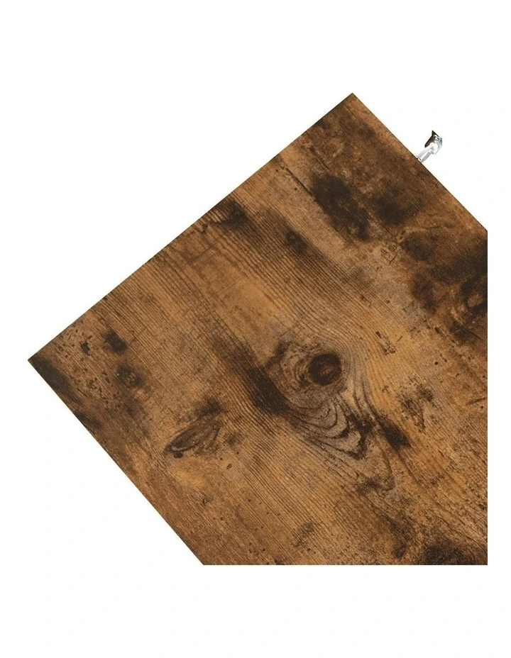 Cabinet Glass Display Storage Shelves RGB LED Lights TV Unit Stand 140cm in Brown image 4