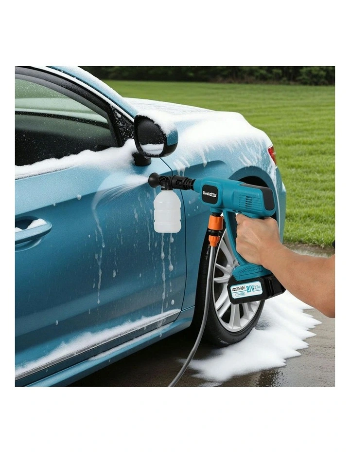 Cordless Portable Pressure Washer 50Bar 230L/H Spray Gun Car Cleaner in Multi image 7
