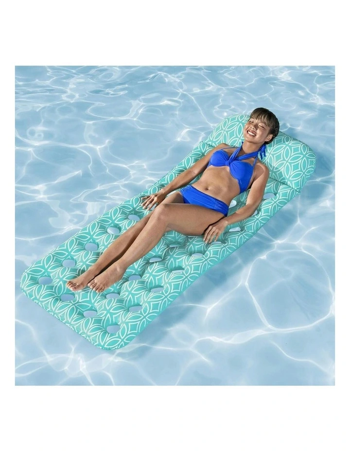 Comfort Plush Floating Mat 1.98m x 74cm in Blue image 3