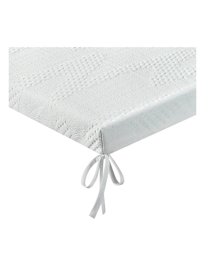 Gel Memory Foam Mattress Topper in White image 6