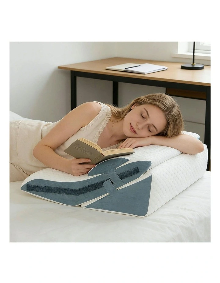 3-in-1 Orthopedic Bed Wedge Pillow in White image 7