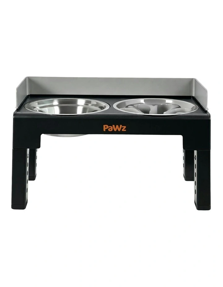 Elevated Pet Feeder 6 Height Adjustable Raised Food Water Large Dog Bowls in Multi image 2