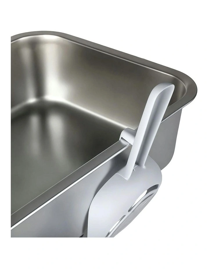 Stainless Steel Litter Box 10cm in Silver image 4