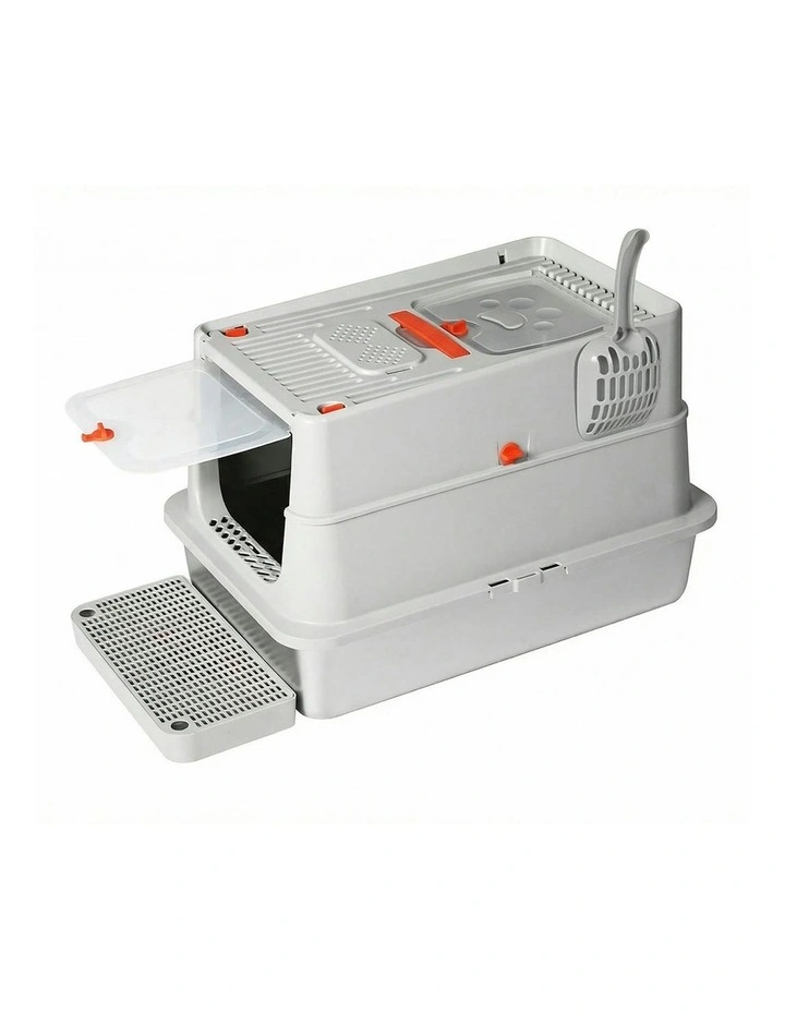 Stainless Steel Pet Litter Box in Grey image 1