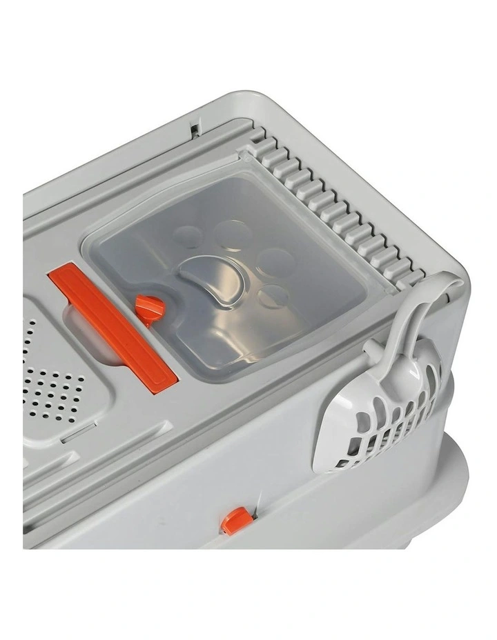 Stainless Steel Pet Litter Box in Grey image 4