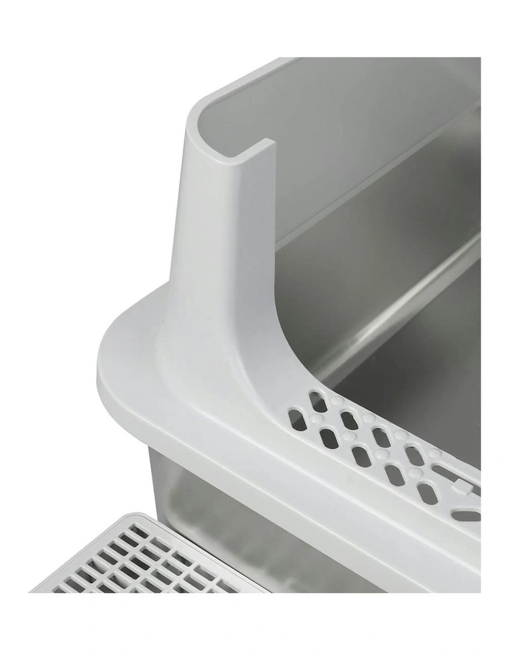 Stainless Steel Pet Litter Box in Grey image 5
