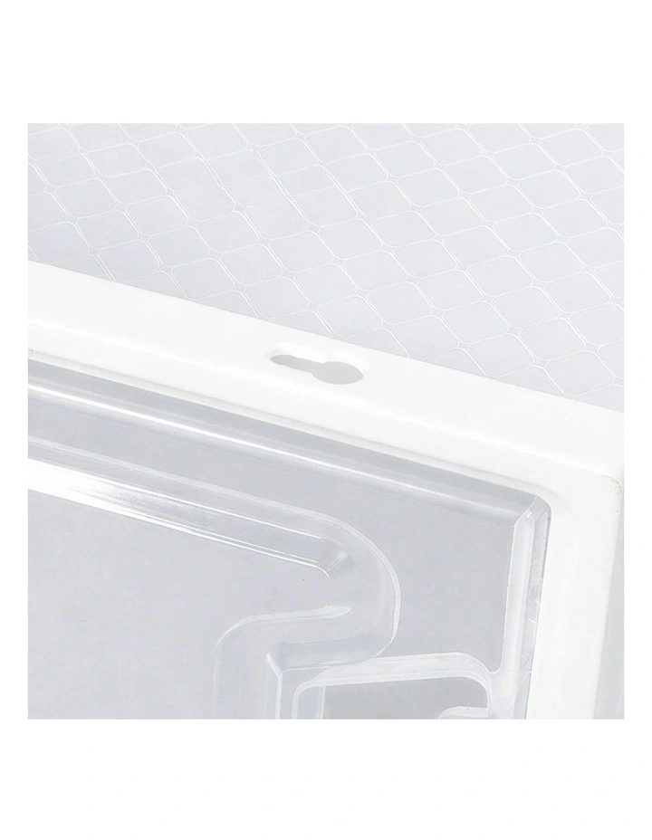 Clear Plastic Display Cases Shoe Rack Storage Boxes 12 Pieces in White image 5