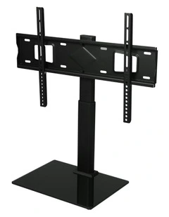 TV Stand With Mount Table Top Bracket Desktop Led 32 To 75 Inch in Black