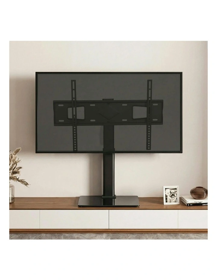 TV Stand With Mount Table Top Bracket Desktop Led 32 To 75 Inch in Black image 7