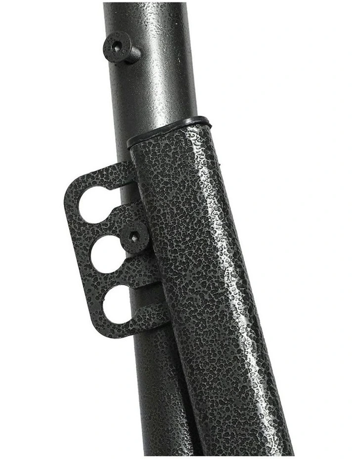 Foldable Hammock Hanging Chair with Stand Portable 3 Gear Adjustable in Black image 6