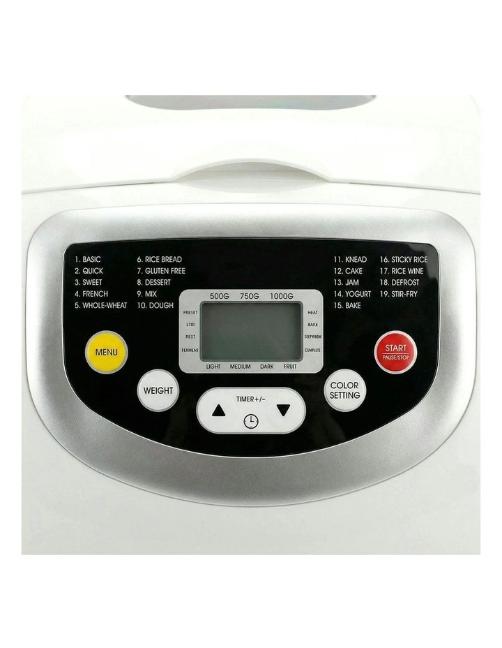 19 Program Automatic Bread Maker Machine Oven Non Stick Home Bakehouse image 4