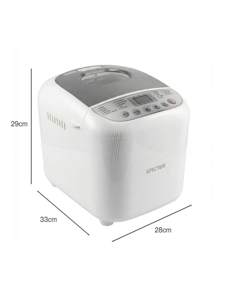 Automatic Bread Maker Machine Oven Non Stick Bakehouse Kneading Mixing in White image 3
