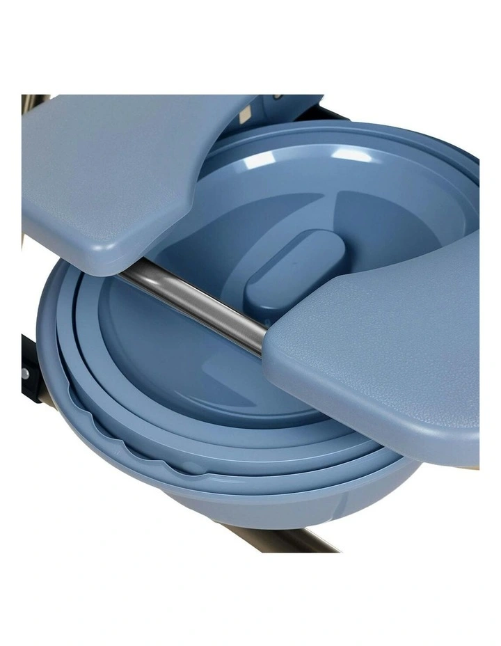 Adjustable Commode Chair in Blue image 5