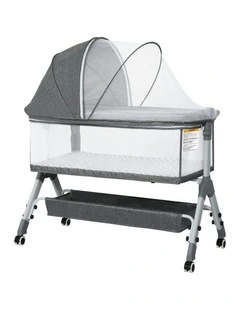 Baby Cot Bed Crib Newborn in Grey