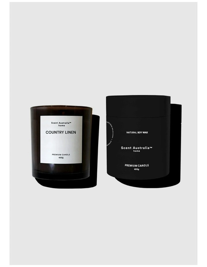 Country Linen Candle 400g image 1