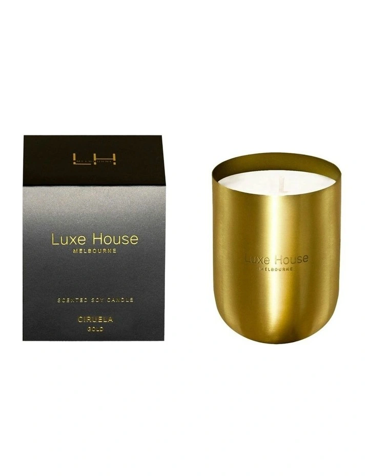 Luxe House Melbourne Ciruela Luxury Midi Candle i Gold image 1