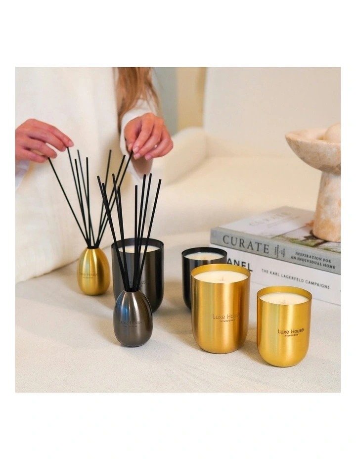 Luxe House Melbourne Memoir Luxury Midi Candle in Black image 2