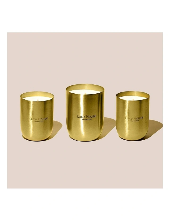 Luxe House Melbourne Mojave Rose Luxury Midi Candle in Gold image 5