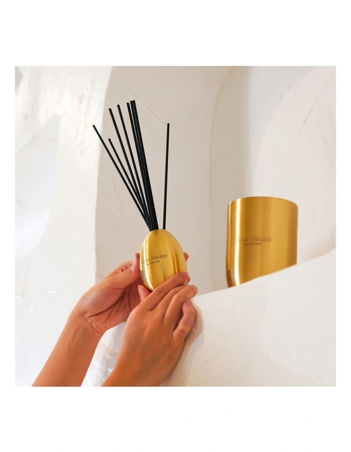 Luxe House Melbourne Mojave Rose Luxury Candle in Gold image 2