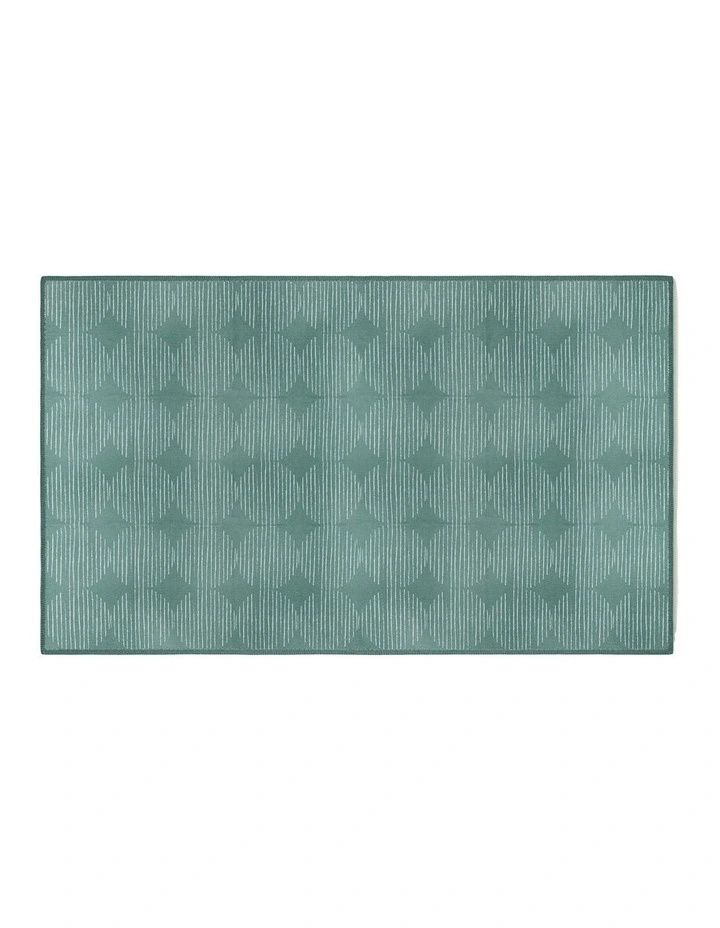 Moon Washable New Jute Rug in Green image 4