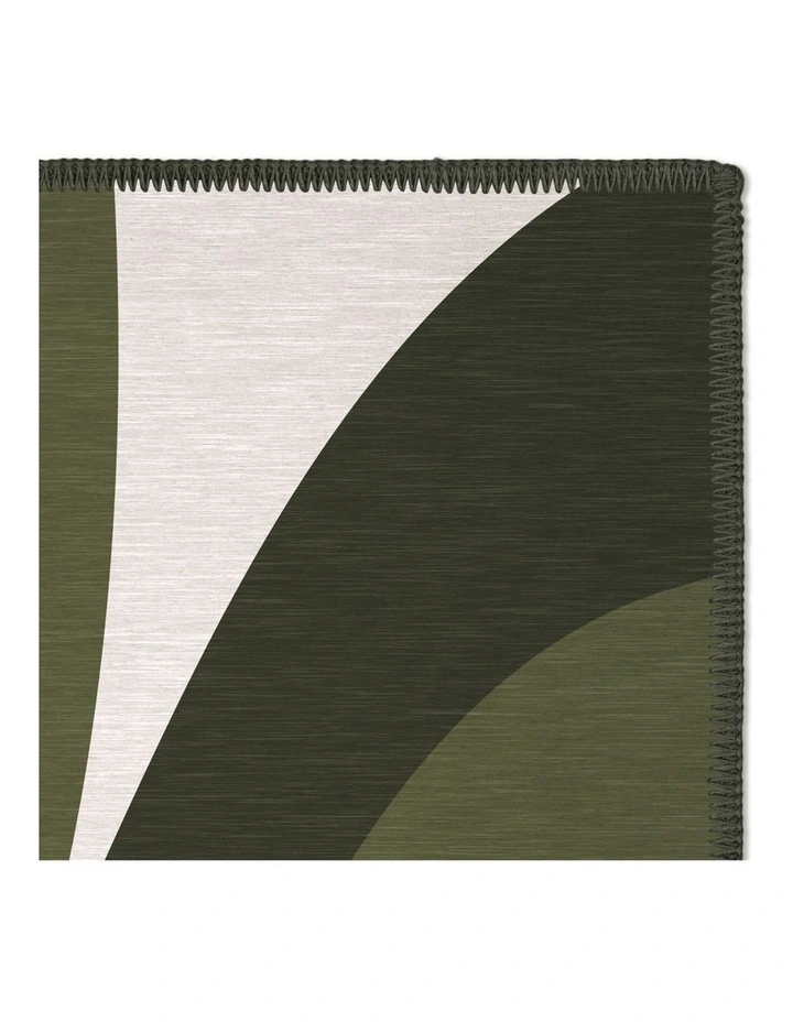 Bundle Washable Chenille Area Rug in Olive image 2