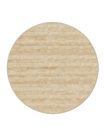 Willow Washable Highland Round Rug in Cream