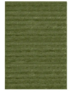 Willow Washable Highland Area Rug in Olive