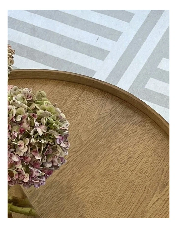 Plinth Washable Chenille Area Rug in Bone image 3