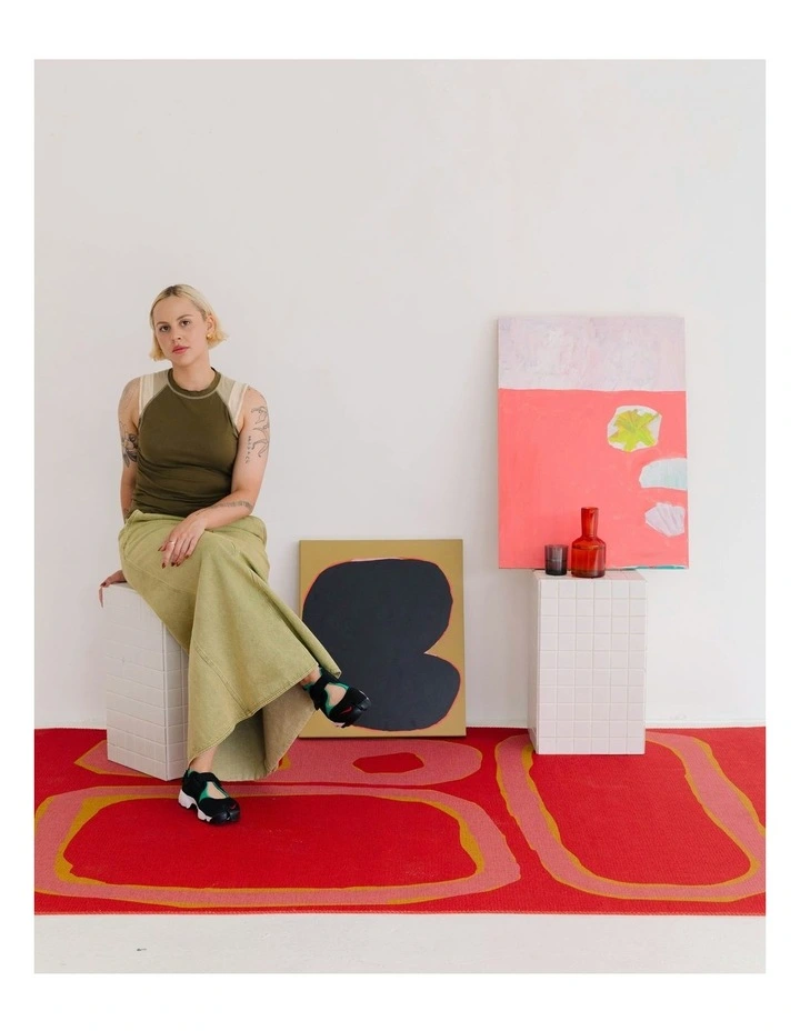 Here in the Shade New Jute Area Rug in Yellow image 2