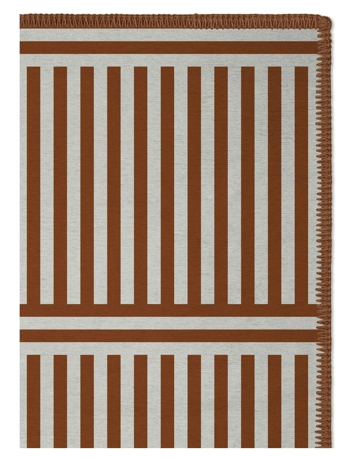 Plinth Chenille Rug Runner in Brown image 6