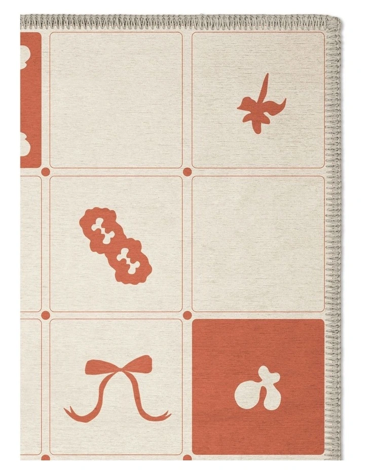 Codex Washable Chenille Area Rug in Ochre image 3