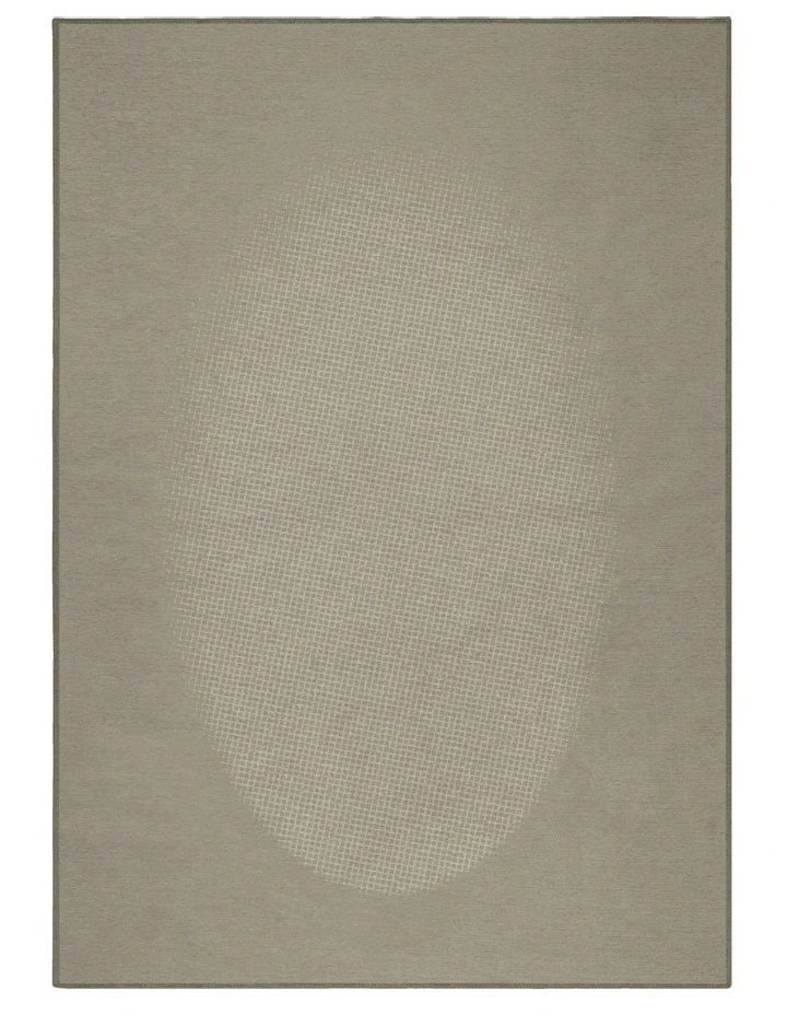 Gravity Washable Chenille Area Rug in Bone image 1