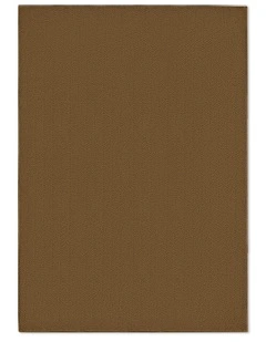 Peace Washable Vegan Shearling Area Rug in Dark Tan