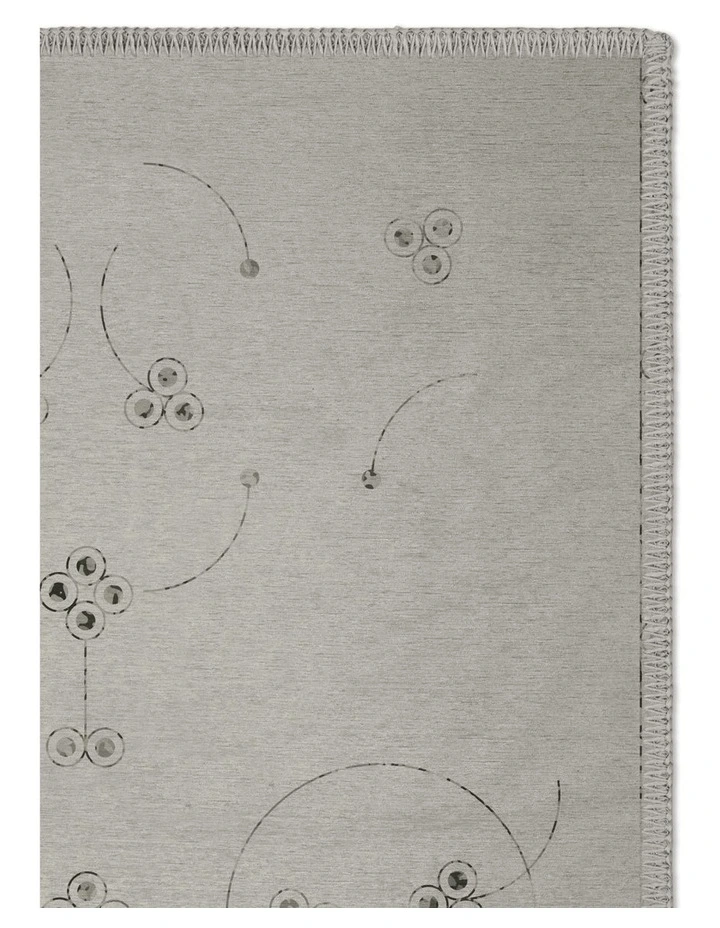Philosophy Washable Chenille Area Rug in Cream image 5