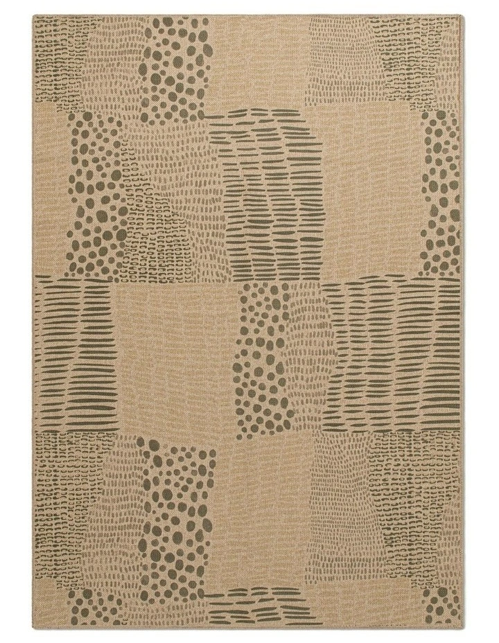 Quilt Washable New Jute Area Rug in Green image 1
