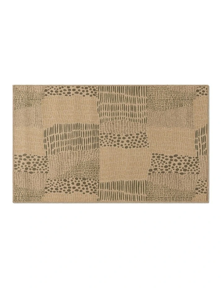 Quilt Washable New Jute Area Rug in Green image 5