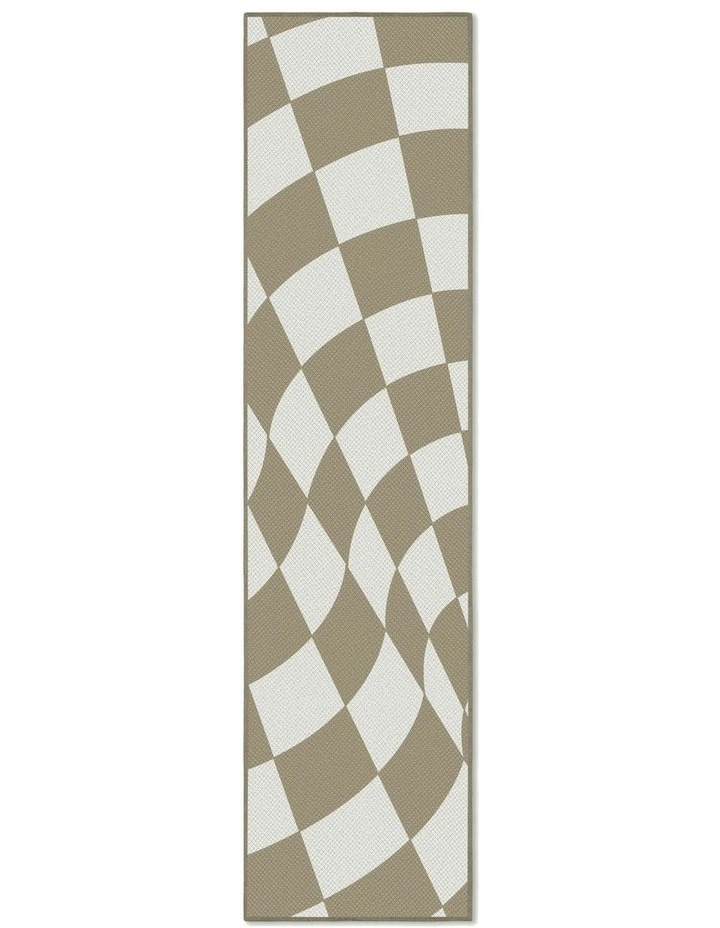 Banner Outdoor Runner Rug in Beige image 1