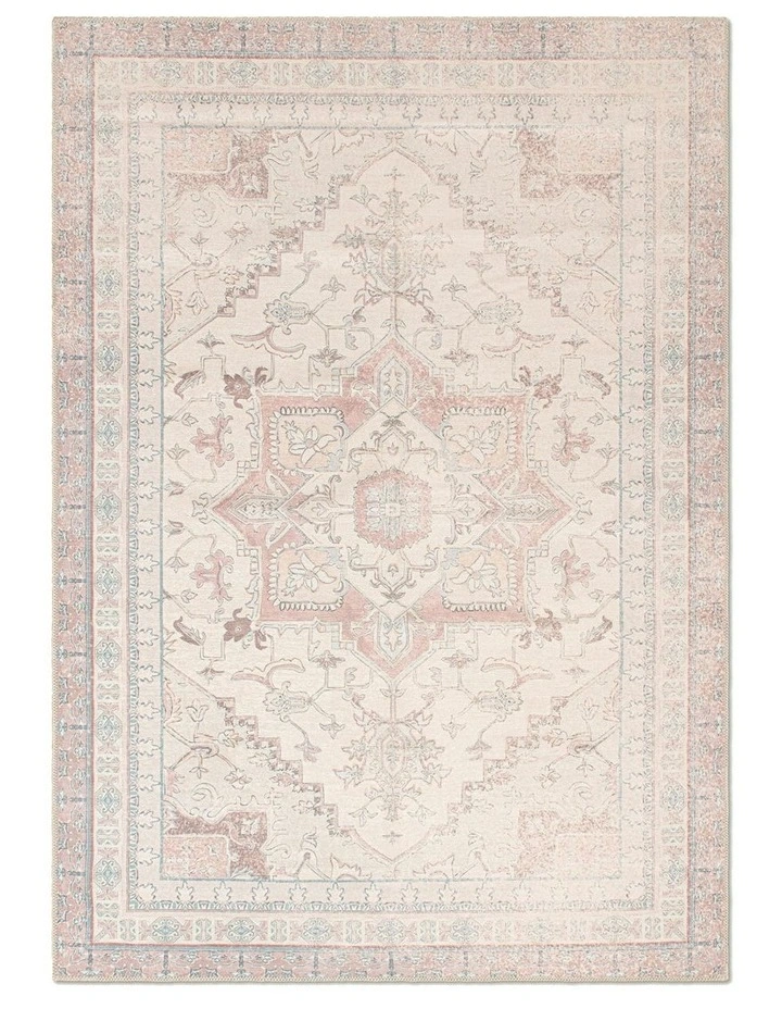 Together Nude Washable Chenille Area Rug image 1