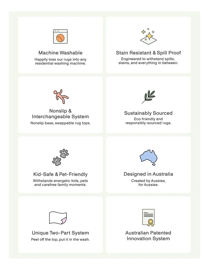 Together Nude Washable Chenille Area Rug image 3