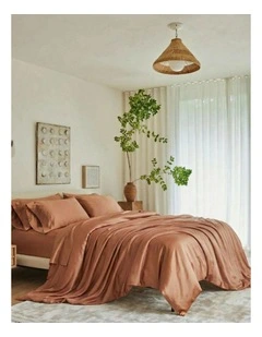 Signature Sateen Duvet Cover in Copper