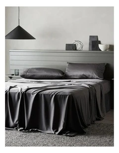 Signature Sateen Sheet Set in Grey