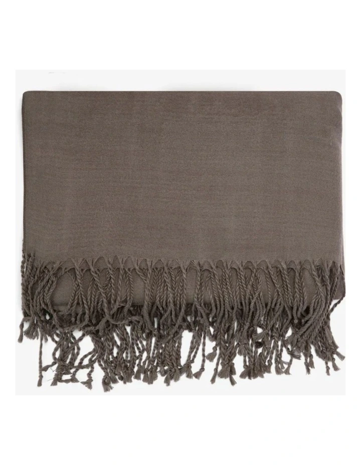 Woven Throw Blanket in Graphite image 1